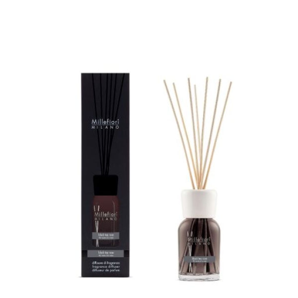 Millefiori Milano Reed Diffuser 100 ml - Black Tea Rose